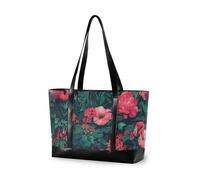 KLL Fiore Parte di Potere Impermeabile borsa del computer portatile 14 pollici con cerniera grande tote bag Grande Borsa per palestra con pranzo bolsa para laptop mujer