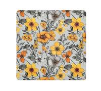 KLL Fiori Daffodil Anemone Dahlia Argento Portatile Viaggio Cosmetico Borsa Panno Viaggio Trucco Organizzatore Wrap Camera Lens Panno Wrapper Trucco Per Le Donne, Fiori Narciso Anemone Dalia Argento,