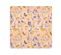 KLL Fiori Lavanda Viola Del Pensiero Farfalle Api Pesca Autoadesivo Make Up Bag Panno Viaggio Toiletry Organizer Wrap Camera Lens Cloth Wrapper Trucco Per Le Donne, Fiori Lavanda Viola Del Pensiero