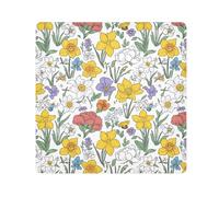 KLL Fiori Narcisi Peonie Farfalle Adesivo Magico Bianco Trucco Borsa Da Viaggio Panno Cosmetico Borsa Da Viaggio Organizzatore Avvolgere Lente Fotocamera Panno Wrapper Trucco Per Le Donne, Fiori