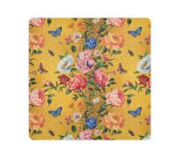 KLL Fiori Primavera Peonie Dianthus Farfalle Api Oro Portatile Trucco Custodia Da Viaggio Panno Viaggio Make Up Organizzatore Wrap Camera Lens Panno Wrapper Per Organizzazione, primavera Fiori peonie