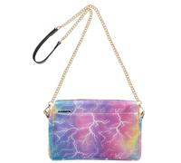 KLL Fulmine Bulloni Arcobaleno Moda Crossbody Borse Per Le Donne Borsa In Pelle Vegana Borsa Con Zip Borsa A Tracolla