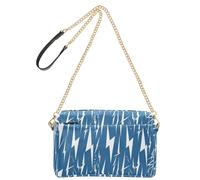 KLL Fulmine Bulloni Blu Bianco Moda Crossbody Borse Per Le Donne In Pelle Vegana Delle Donne Cross Body Borsa Impermeabile Donna Borsa Tracolla