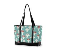 KLL Fungo Cartoon Style moderna borsa del computer portatile per le donne con cerniera borse Grande borsa per la scuola con pannolino cartera para laptop de mujer
