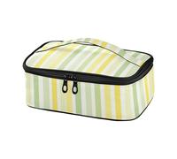 KLL Giallo limone verde chiaro a righe modello progettato latte materno dispositivo di raffreddamento borsa da viaggio portatile per adulti scatole per il pranzo per le donne con manico Bolsa para