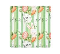 KLL Giorno di Pasqua Coniglietto Carote Eucalipto Acquerello Uova Magiche Autoadesive Articoli da toeletta Sacchetti Panno Portatile Trucco Organizzatore Wrap Camera Lens Panno Wrapper Organizzatore