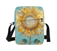 KLL Girasole Note Musiche Partitura Spartito Teal messenger bag per le donne Borsa a tracolla in pelle Vegana Piccole Borse Per Le Donne Shopping Borse A Tracolla