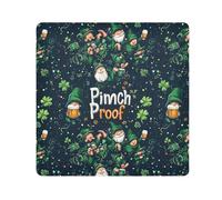 KLL Gnomo Party Pinch Proof Fun Magic Sticker Makeup Holder Cloth Toiletry Organizer Travel Wrap Camera Lens Cloth Wrapper Organizer Borse per le donne, Gnomo Party Pinch Proof Fun, 21.7x21.7in