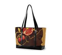 KLL Golden Lines African Beauty Fruits semplice borsa per laptop da uomo con cerniera tote bag per le donne lavoro per viaggiare con pranzo bulto para laptop