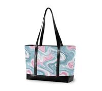 KLL Grayish Blush astratto robusto borse per le donne con cerniera borsa 14 pollici Grande borsa per il viaggio con maletin ejecutivo para mujer