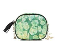 KLL Green Cell Pattern West Crossbody borsa donna trendy con tracolla regolabile borse andare shopping