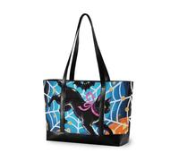 KLL Halloween Gatti Neri Ragno Web Impermeabile borsa del computer portatile con cerniera infermiera borse da lavoro Grande Borsa per la scuola con bolsa para laptop