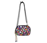 KLL Happy Halloween Colorful Candy Ghosts Sling Bags Crossbody per gli uomini Comfort con tracolla regolabile Mini borsa a tracolla Walk the dog