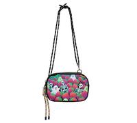 KLL Happy Halloween Red Strawberry Skull West Crossbody borsa per le donne impermeabile con tracolla regolabile piccola borsa a tracolla avere un pasto