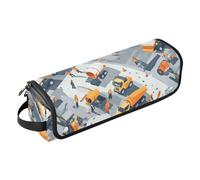 KLL Hot Hair Tools Borsa da viaggio con tappetino in ferro antipolvere Borsa per raddrizzatore per capelli da viaggio per ferro arricciacapelli Asciugacapelli piatto, Scena di costruzione Dam