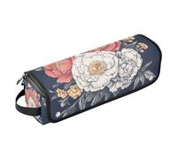 KLL Hot Hair Tools Borsa da viaggio con tappetino resistente al calore antipolvere borsa da viaggio per piastra per ferro da stiro per utensili caldi e accessori per la cura dei capelli, peonie