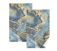 KLL Hot Stamping Art microfibra yoga asciugamano decorativo panno asciugamani bulk viso lavaggio asciugamani asciugamani cotone organico set di 2, dimensioni 40,6 x 71,1 cm