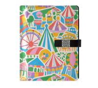 KLL Il college del taccuino a spirale foderato in pelle ha governato la spirale per il parco di divertimenti variopinto portatile 6.7×9.5.1 cm del fumetto del college