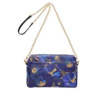 KLL Indigo Morning Glory Astratto Fiori Moda Crossbody Piccole Borse Per Le Donne In Pelle Vegana Cross Over Borsa Impermeabile Spalla Borse