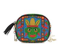 KLL Mexico Tribe Leader Mini Crossbody Bags Uomini Bellezza con Cinghia Regolabile Borsa Del Telefono Cellulare Avere un pasto