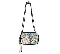 KLL Mini borsa a tracolla da donna, impermeabile, con scomparti per carte di credito, mini borsa a tracolla per avere un pasto