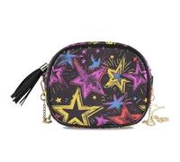 KLL Mini borsa a tracolla da uomo multicolore con motivo a stelle, alla moda, con tracolla regolabile, piccole borse per escursioni e viaggi