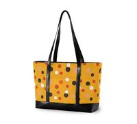 KLL Moda Polka Dot Marigold borsa professionale con il computer portatile con cerniera borsa da viaggio del computer portatile Grande borsa per la scuola con tablet bolso para laptop