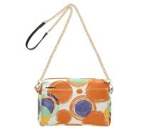 KLL Moderno Rotondo Arancione Modello Moda Crossbody Borse Per Le Donne In Pelle Vegana Delle Donne Casual Borse Borsa A Tracolla Impermeabile