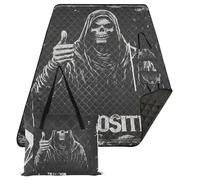 KLL Morte Dio Cranio Coperte da picnic impermeabili pieghevoli Portatile Interni Spiaggia Coperte Impermeabile Sabbia per Erba Primavera Regali manta de playa anti
