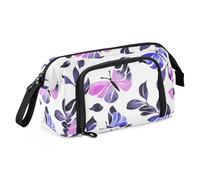KLL Mystery Butterflies - Astuccio portamatite con cerniera, grande capacità, portatile, per infermieri e scuole