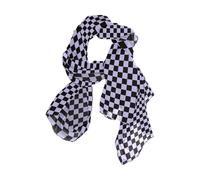 KLL Nero Bianco A Scacchi Farfalle Sciarpa Lunga Scialle Sciarpa di Seta Leggera Testa Sciarpa per Le Donne Che Dormono Per La Sciarpa Di Natale, Classico A Scacchi Viola-nero, 90x180（CM）