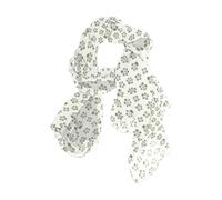 KLL Nero Bianco A Scacchi Farfalle Sciarpa Lunga Scialle Sciarpa di Seta Leggera Testa Sciarpa per Le Donne Che Dormono Per La Sciarpa Di Natale, Ghepardo Verde Leopardo Bianco, 90x180（CM）