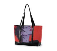 KLL Nero e Rosso Colori Pastello Texture donne moderne borse tote per il lavoro con cerniera insegnante tote bag Grande borsa per il volo con tablet maletines para mujer