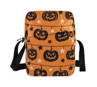 KLL Nero Evil Zucca di Halloween Messenger borse vegane piccole borse a tracolla in pelle vegana per le donne shopping donna borsa tracolla