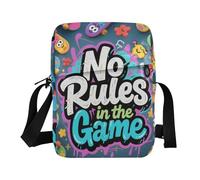 KLL No Rules in The Game Wildstyle messenger bag per le donne Borse a tracolla in pelle vegana per le donne piccole borse a tracolla da viaggio