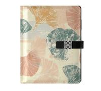 KLL notebook a righe universitarie in pelle foderato notebook per viaggi copertura impermeabile greco pastello Gingko 6.7×9.5.1 cm