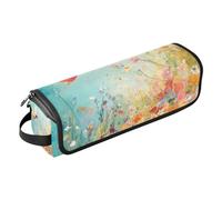 KLL Organizer 2 in 1 per strumenti per capelli, con tappetino rimovibile resistente al calore, custodia da viaggio a doppio strato per ferro arricciacapelli, asciugacapelli piatto, danza delle fate