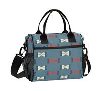 KLL Papillon Modello Regolabile Personalizzato Borse Pranzo con Tracolla Lunch Tote per Le Donne per Viaggio Bolsa de almuerzo para Mujer