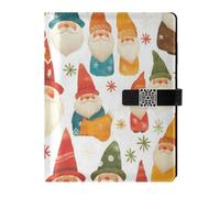 KLL pelle foderato composizione notebook soggetto college a righe per lavoro copertura impermeabile colorato carino carino nani 6.7×9.5.1 cm
