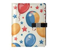 KLL pelle foderato soggetto notebook soggetto college a righe per la pianificazione portatile Balloon Elements 6.7×9.5.1 cm