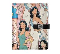 KLL pelle foderato soggetto notebook soggetto notebook college per diario delicato Miss Beautiful World Cartoon 6.7 × 9.5.1 cm
