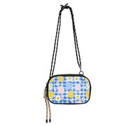 KLL Piccola borsa a tracolla da donna comoda con tracolla regolabile, piccola borsa nera a forma di uovo di margherita pasqua