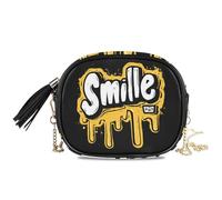 KLL Piccola borsa a tracolla da uomo a goccia con scomparti per carte di credito