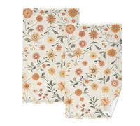 KLL Piccolo asciugamano floreale in microfibra spa asciugamani pasquali per cucina asciugamani oversize set di asciugamani per il viso set di asciugamani in cotone set di 2, dimensioni 40,6 x 71,1 cm