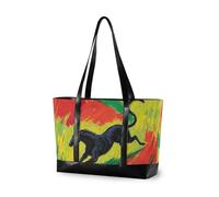 KLL Pittura a olio Campo Colorato Corsa Cavalli Bianchi Grande Capacità borsa per il computer portatile con cerniera borsa tote per il lavoro per le signore con bolso para laptop mujer