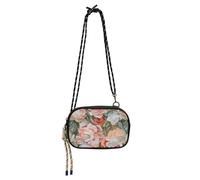 KLL Pittura ad olio Stereo Roses Crossbody Camera Bag Uomini Bellezza con Tracolla Regolabile Borse Fai una passeggiata