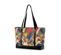 KLL Pop Art Retro Tie-dye Pattern Grande Capacità borsa da viaggio con cerniera borse da lavoro Grande borsa per le donne lavoro con pannolino bolsos segreto para mujeres