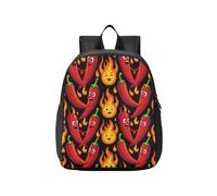 KLL porta zaino bambini Spicy Red Chili Pepper Fire Black
