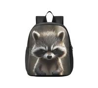 KLL porta zaino per bambini Cartoon Funny Raccoon Rabbia