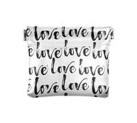 KLL Portamonete da donna in pelle impermeabile gioielli per uomo donna viaggio, buon San Valentino, Buon San Valentino., 1 size, Stampa